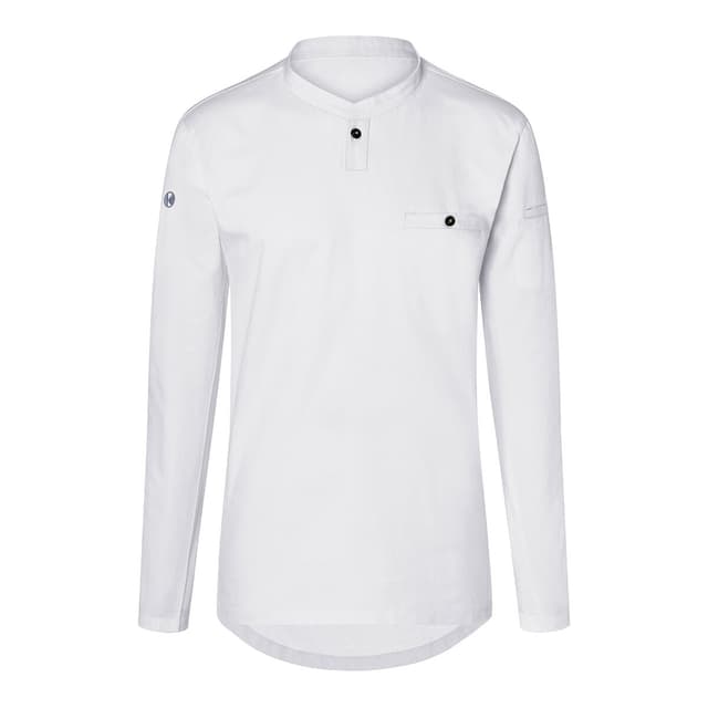 (6 pieces) Karlowsky - Long Sleeve Men's Work Shirt Performance - White - Size: XS