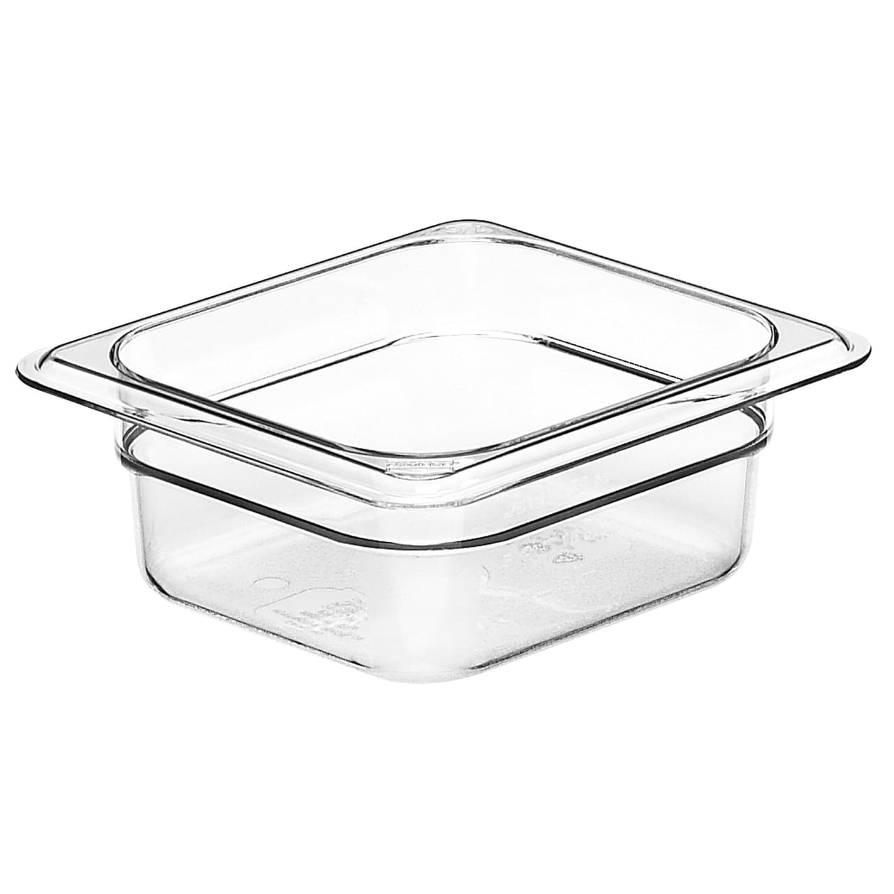 (6 Stück) CAMBRO | CAMWEAR® -  Polycarbonat GN-Behälter 1/6 - Clear - Tiefe 65 mm