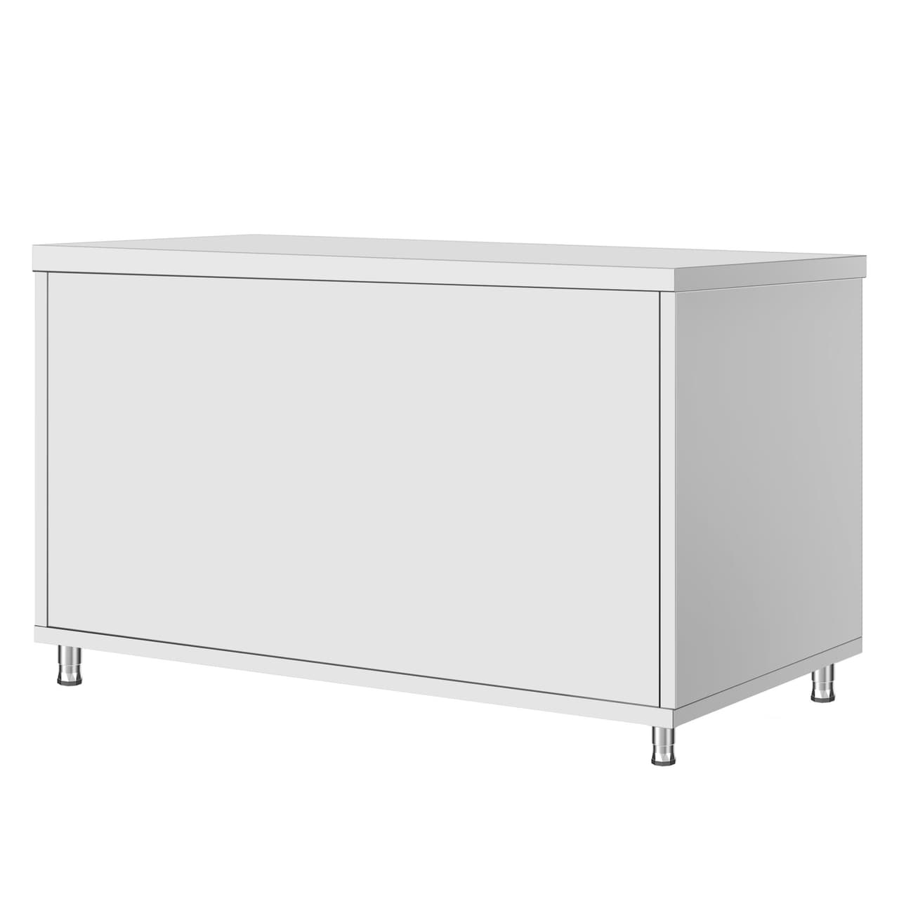 Stainless steel work cabinet ECO - 1600x700mm - with sliding door