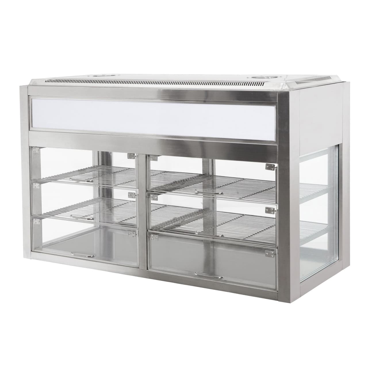 Tabletop refrigerated display case - self-service - 1400mm - with LED lighting & 2 shelves 350 Litres 