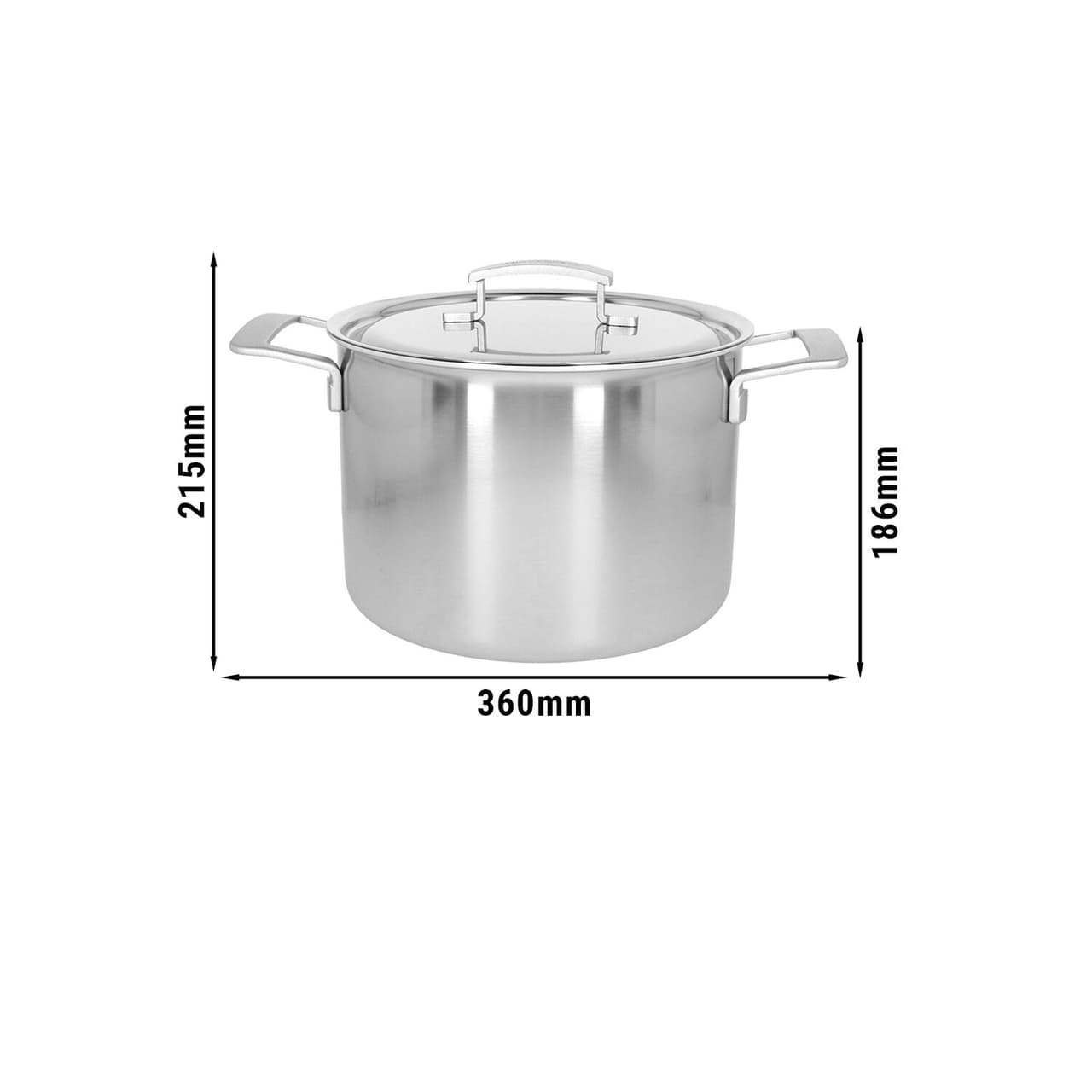 DEMEYERE | INDUSTRY 5 - Hrnec s poklicí - Ø 240mm - nerezová ocel