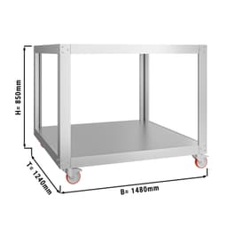 Podstavec pro pec na pizzu se 2 pečicími komorami - 9+9x 34 cm