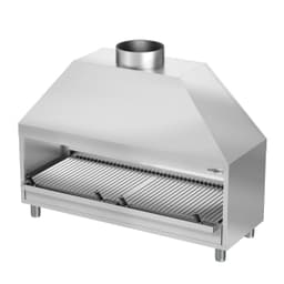 Stainless steel charcoal grill - 1.5 m	