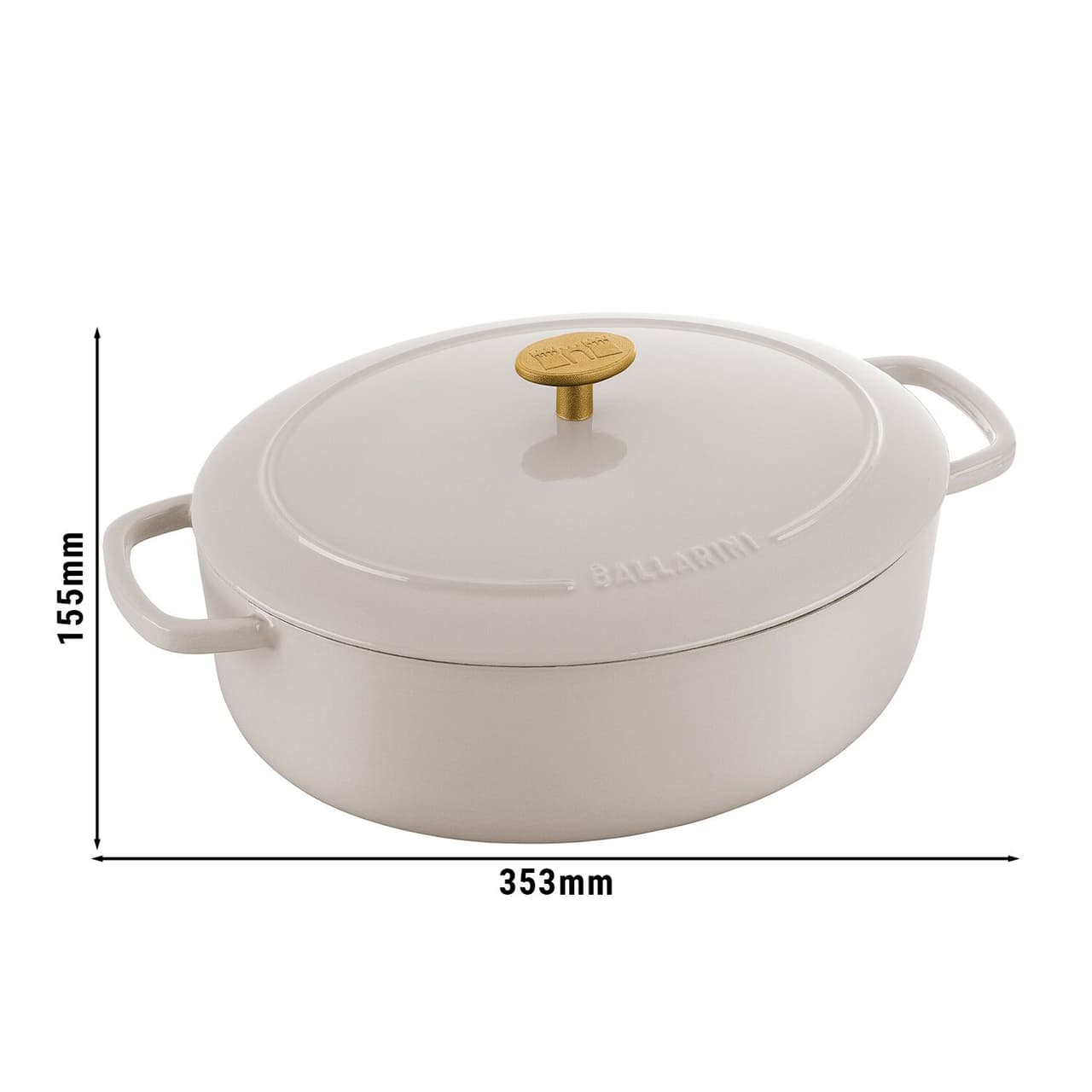 STAUB | LA COCOTTE - kokotka - oválná - 290 mm - litina - slonovinově bílá