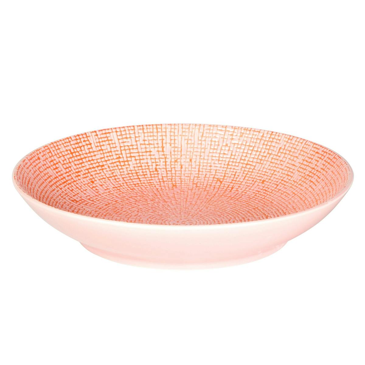 (4 Kusy) CUBICAL - Těstovinový talíř - Ø 230mm - růžový