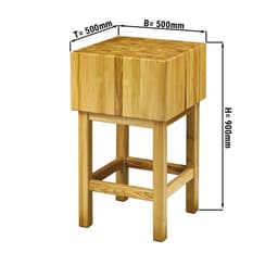 Špalek na sekání z akátového dřeva - 500x500mm