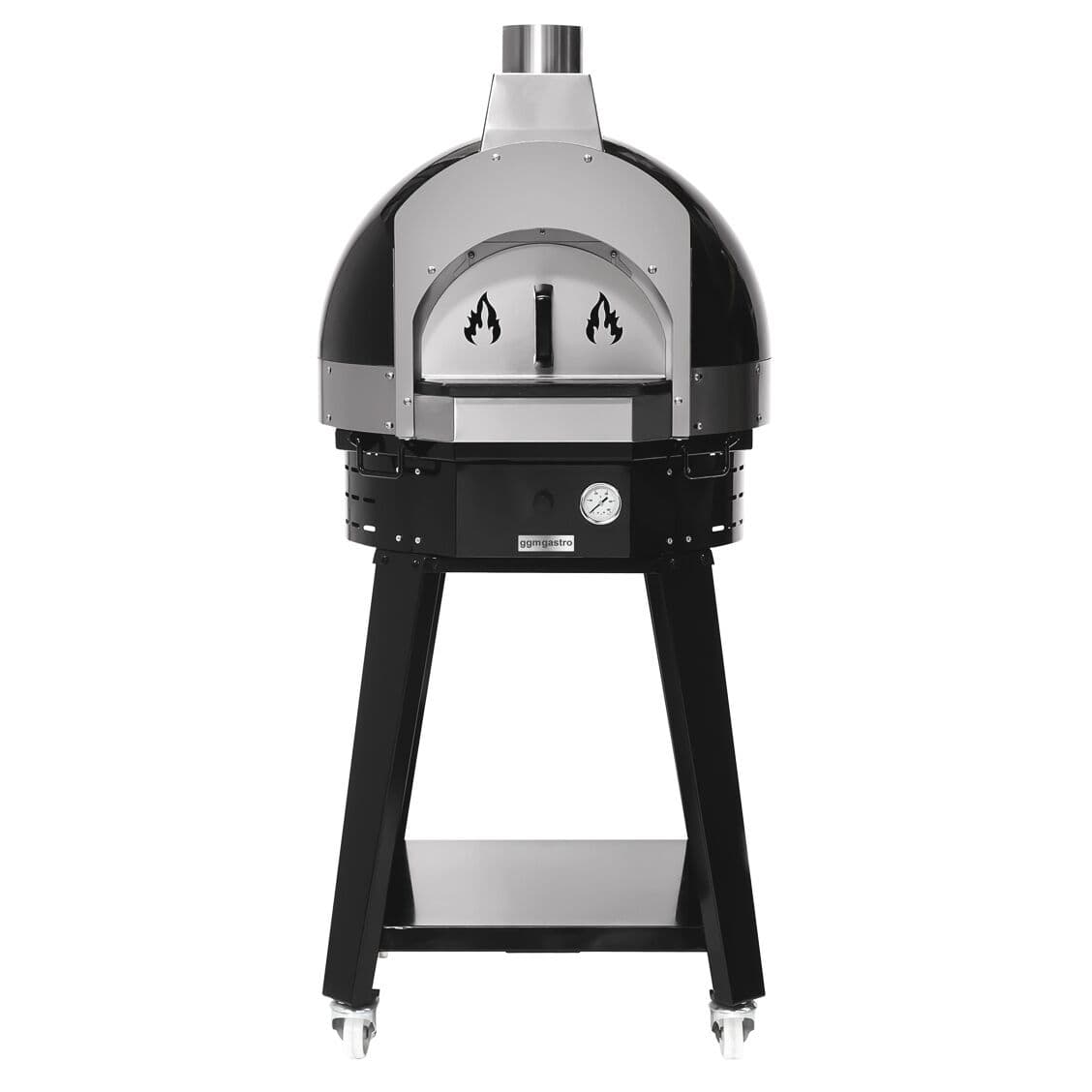 Wood Pizza Oven - Black - incl. base 