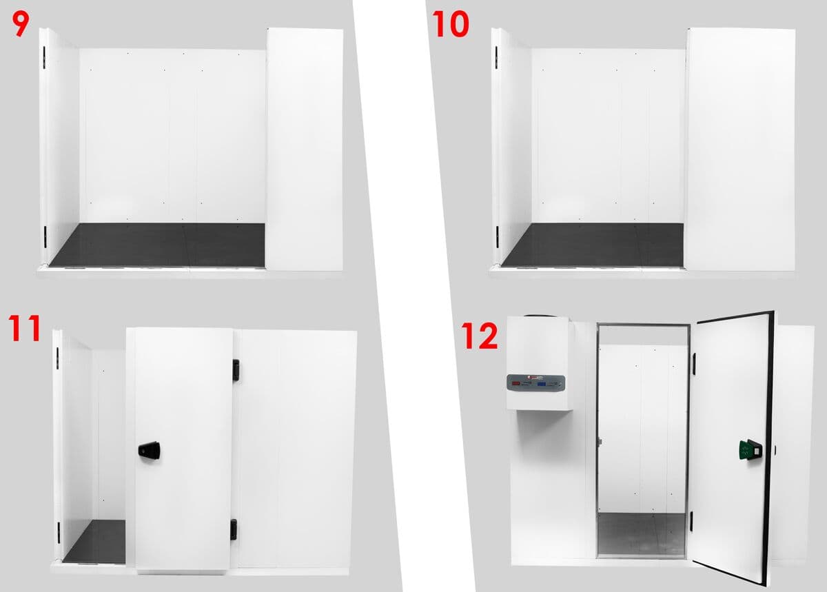 Cold room - 1500x2100mm - 4,8m³ - incl. cooling unit