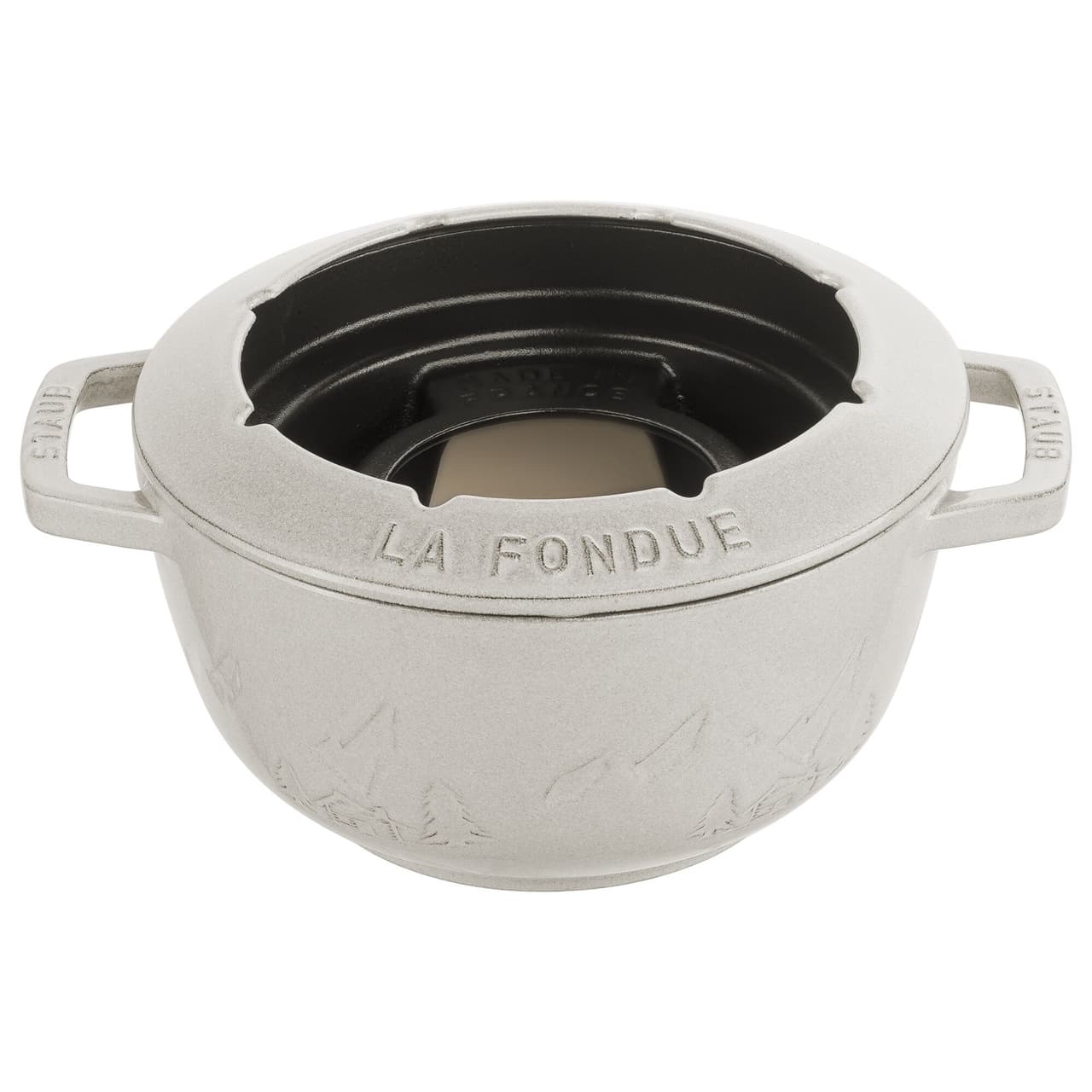 STAUB | SPECIALITY - Sada na fondue - Ø 200 mm - litina - bílý lanýž