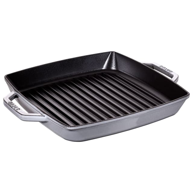 STAUB | GRILL PANS - Grilovací pánev - 280x280mm - litina - grafitově šedá