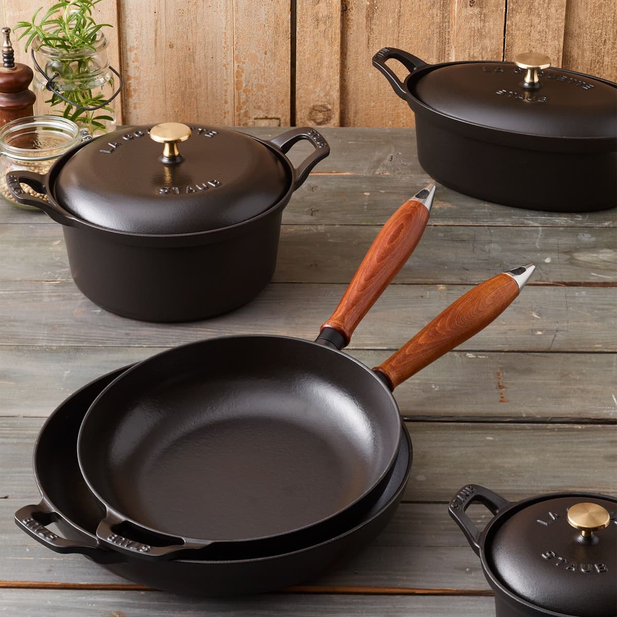 STAUB | PANS - Pánev - Ø 240mm - litina - černá | kulatá