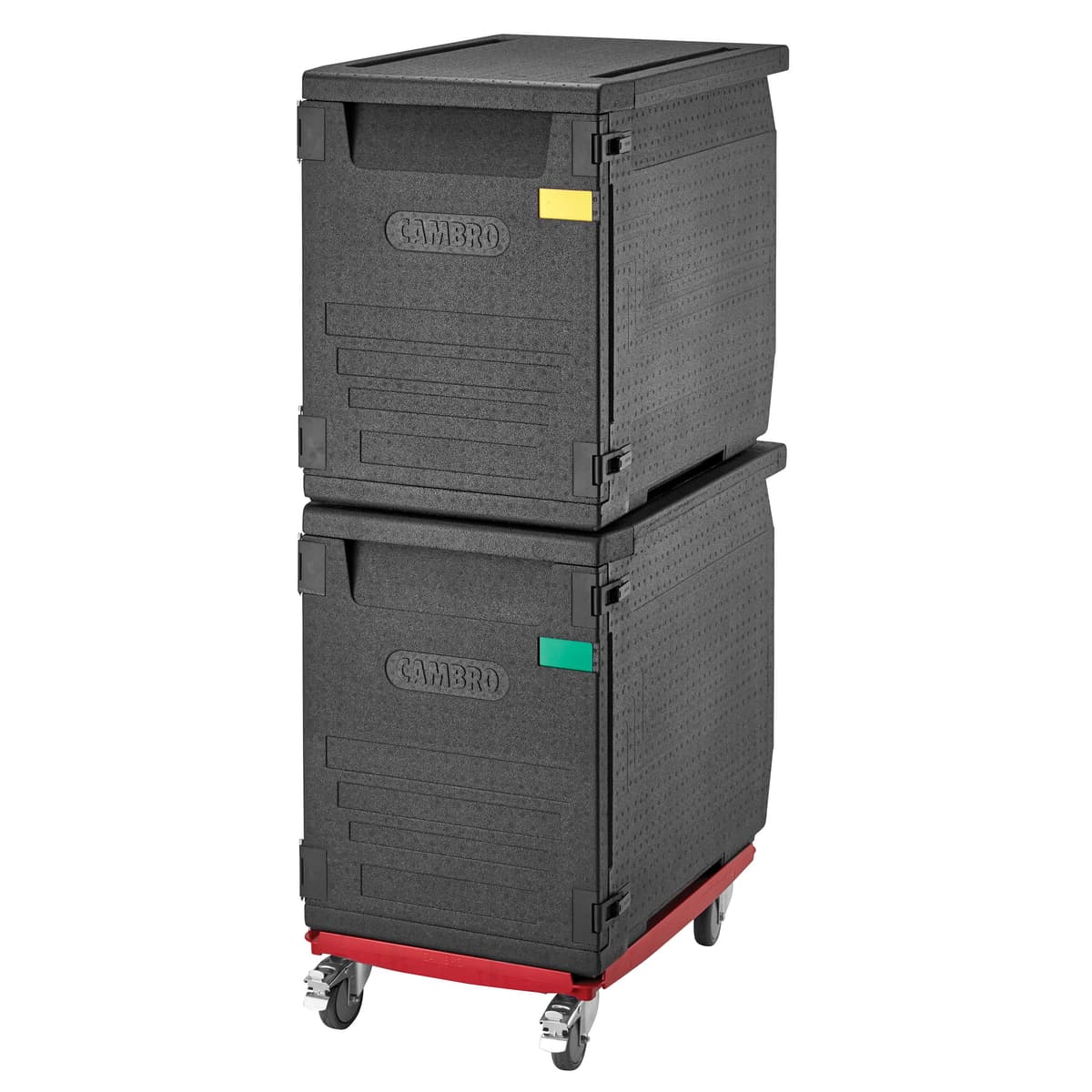 CAMBRO | CAM GOBOX® - Termoizolační box s  předním plněním - EN 60x40 - s 9 nosnými kolejnicemi - černý