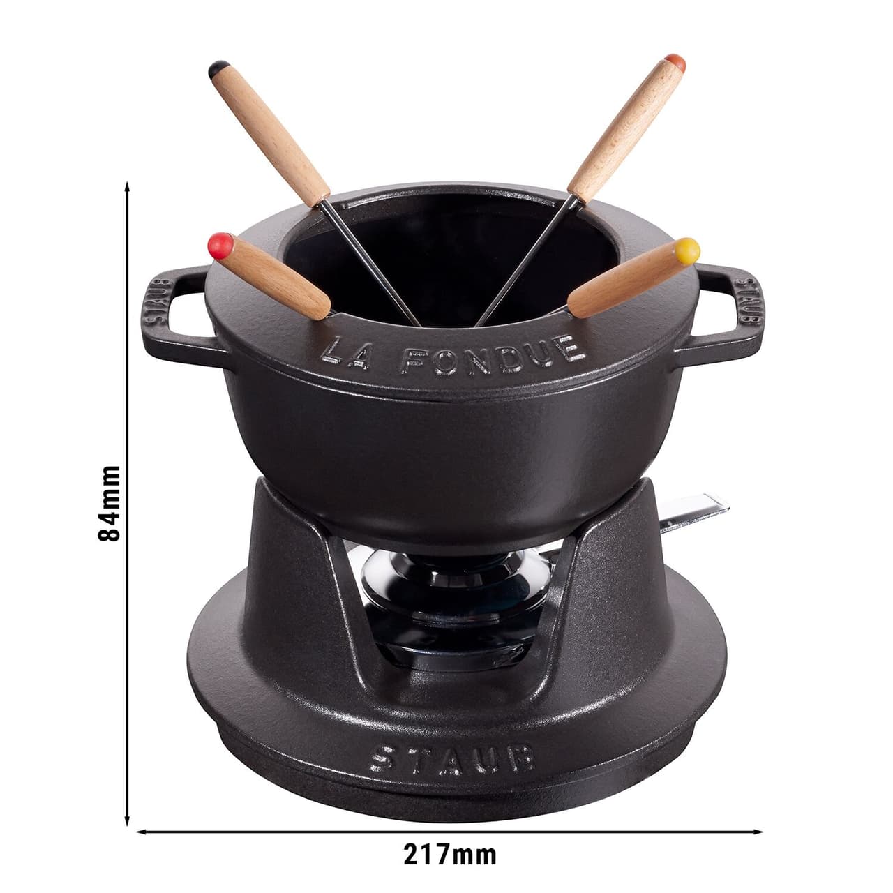 STAUB | SPECIALITIES - Fondue sada - Ø 160 mm - litina - černá