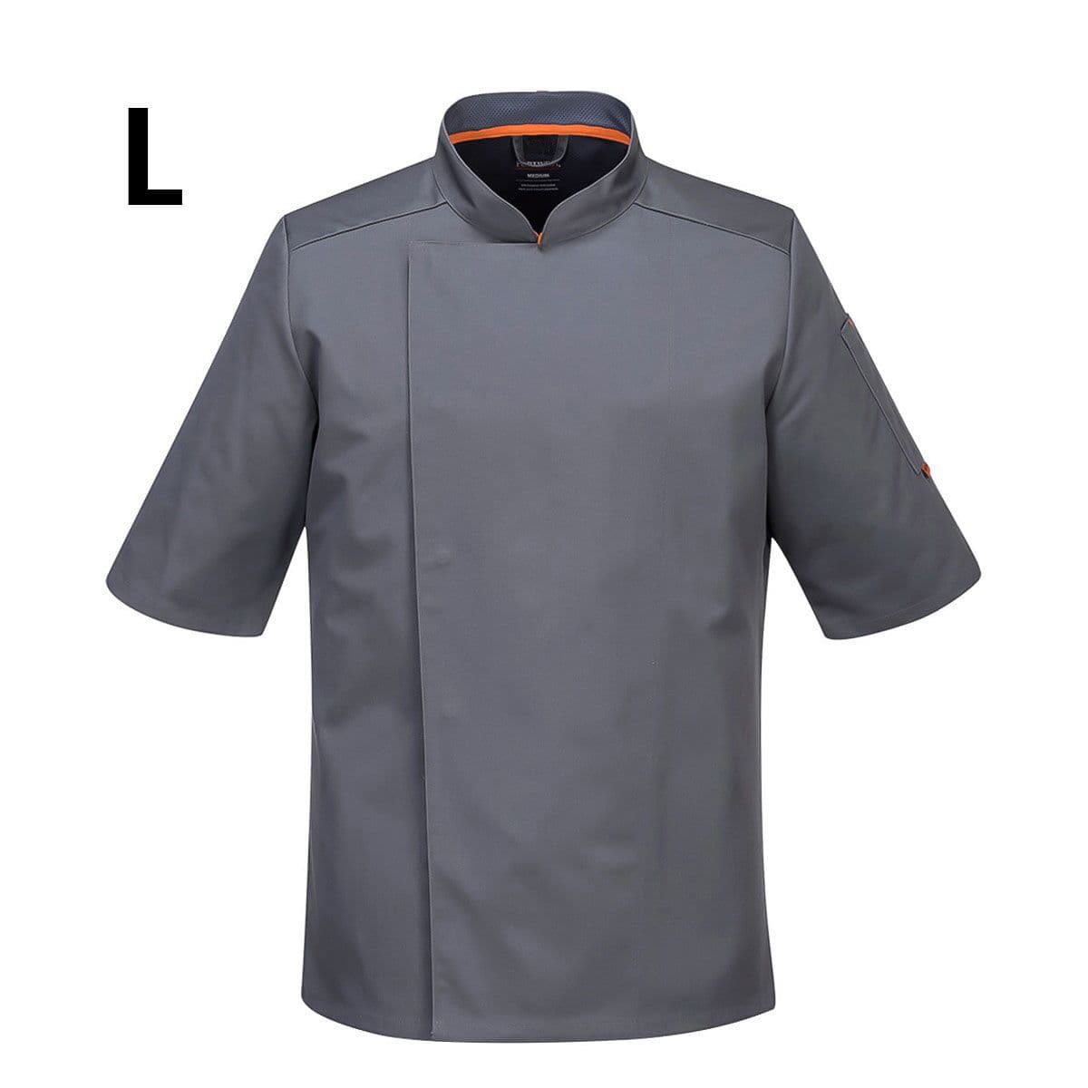 Short Sleeve MeshAir Pro Chef Jacket - Grey - Size: L