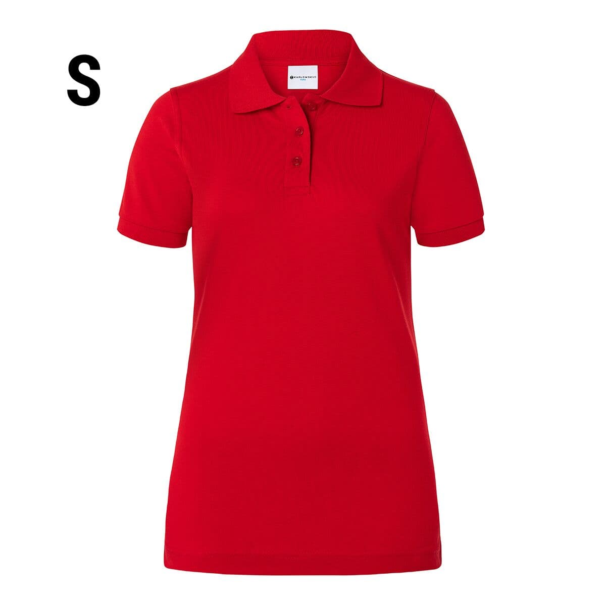 (6 pieces) Karlowsky - Ladies Workwear Poloshirt Basic - Red - Size: S