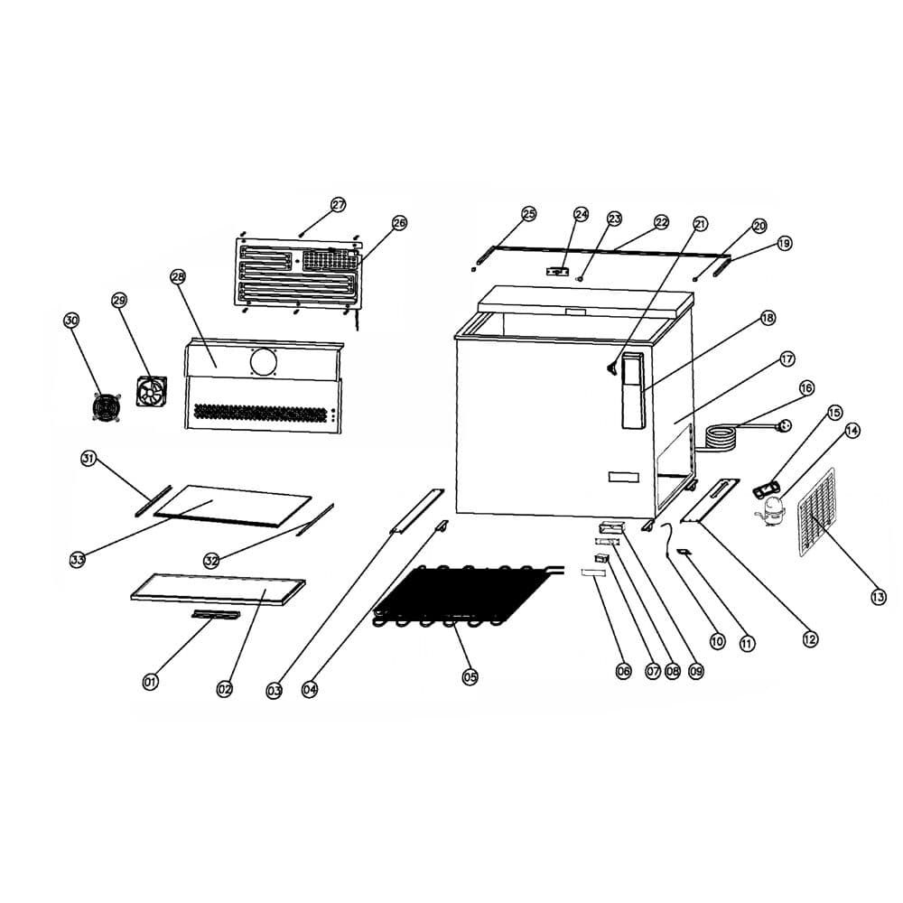 Chladicí box na lahve - 279L - černý