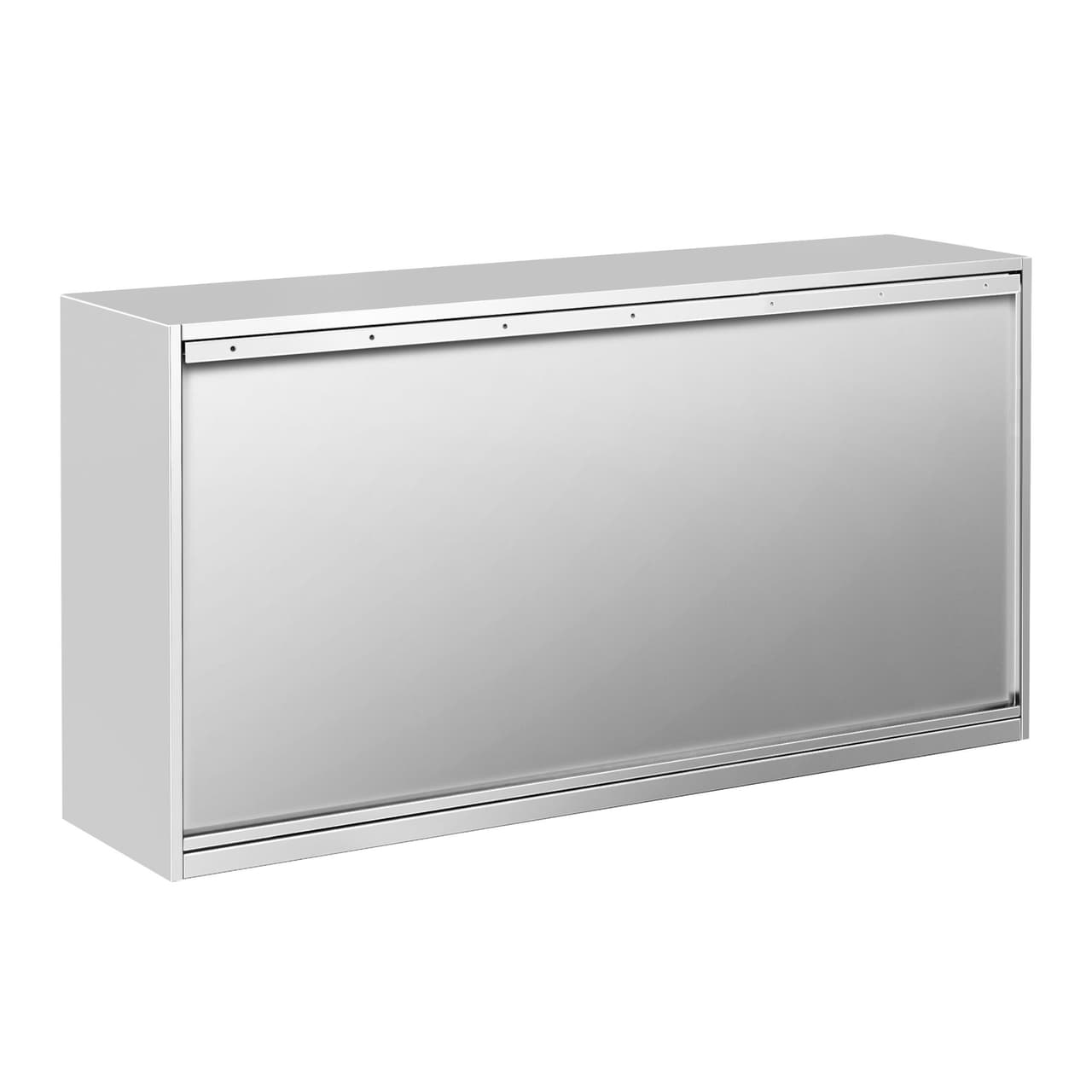 Nástěnná skříňka PREMIUM z nerezové oceli - 1600x400 mm - s posuvnými dveřmi - výška 800 mm