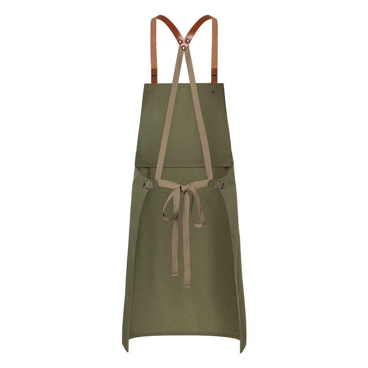 (6 pieces) Karlowsky - Bib Apron Green-Generation - Moss Green