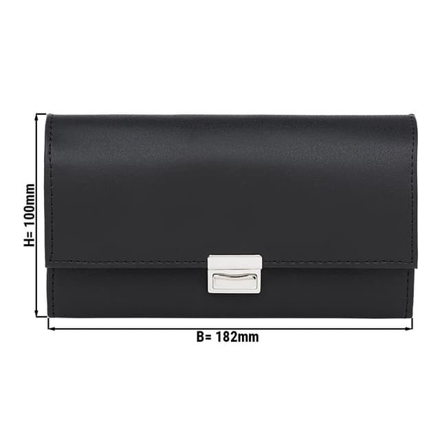 Waiter Wallet / Purse - 18.2 x 10 cm - Black