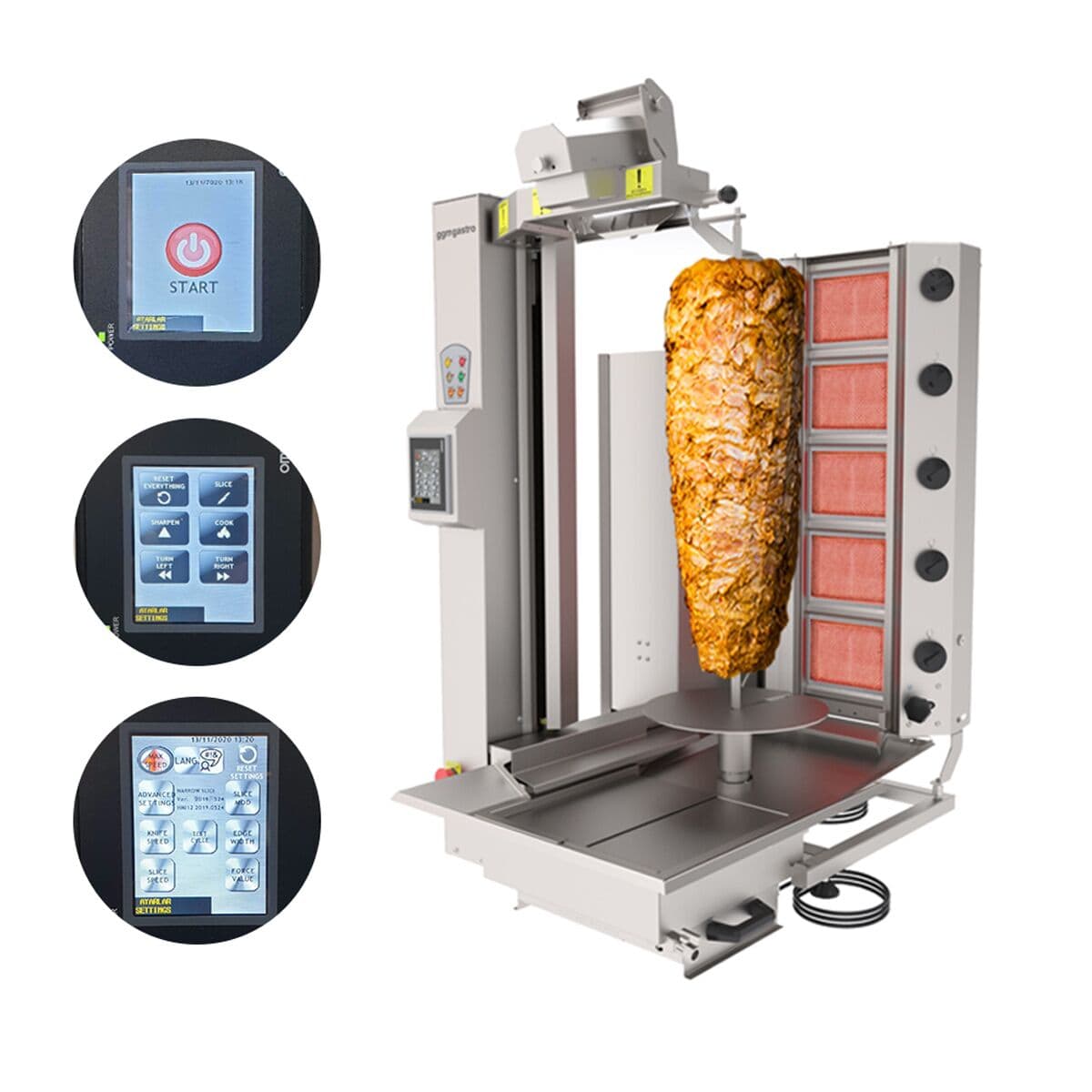 Plynový kebab robot - do max. 120 kg