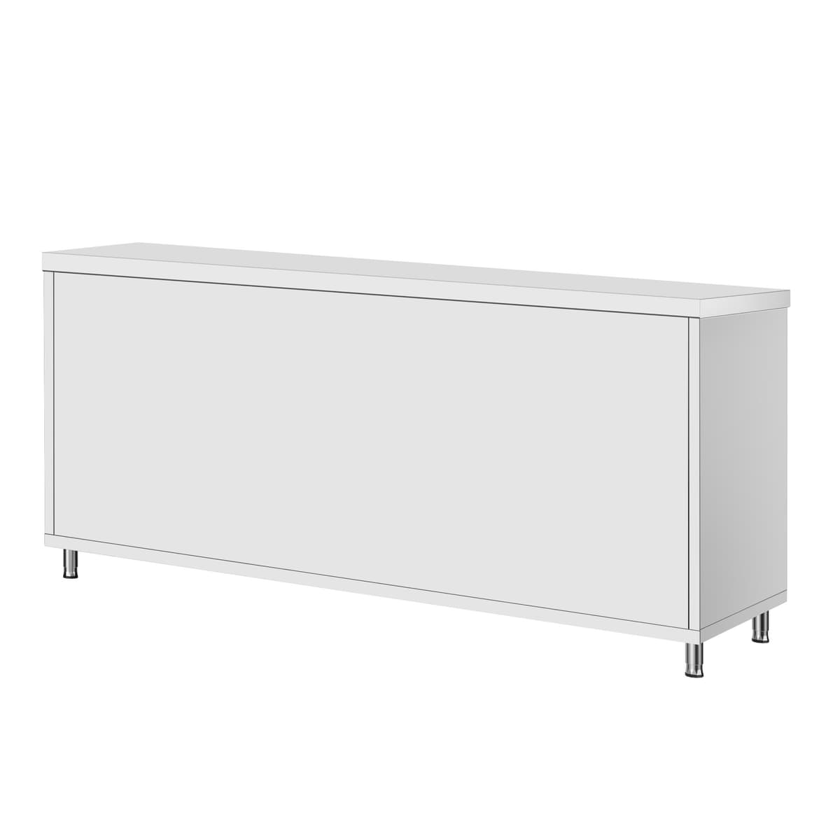 Stainless steel work cabinet ECO - 1800x700mm - with sliding door