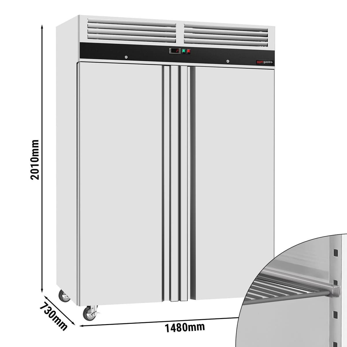 Lednice ECO - 1,48 x 0,73 m - s 2 dveřmi