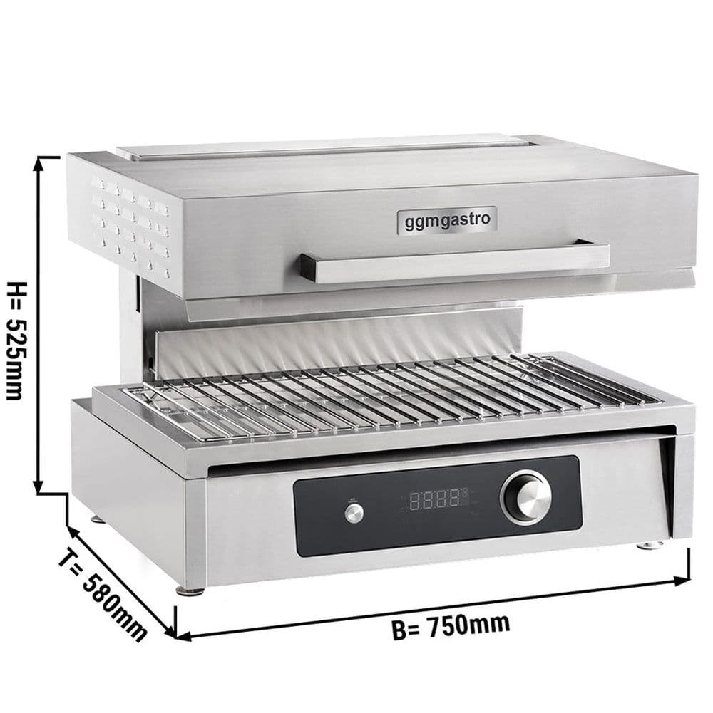 Electric pita oven/ salamander - 6 kW - 220 Volt - Electronic control