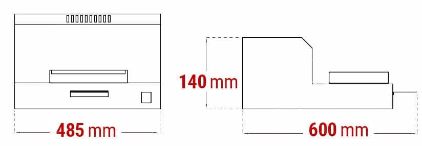 Svářecí zařízení - topná plocha: 385 x 125 mm