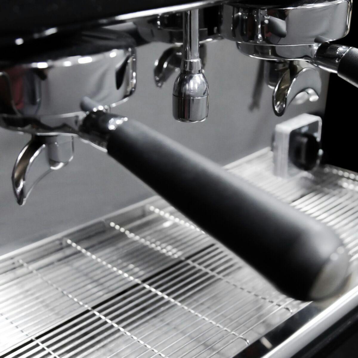 Portafilter / kávovar na espresso - 3 páky - černý