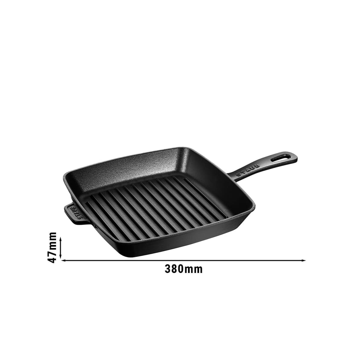 STAUB | GRILL PANS - Americký gril - 260x260mm - litina - černý