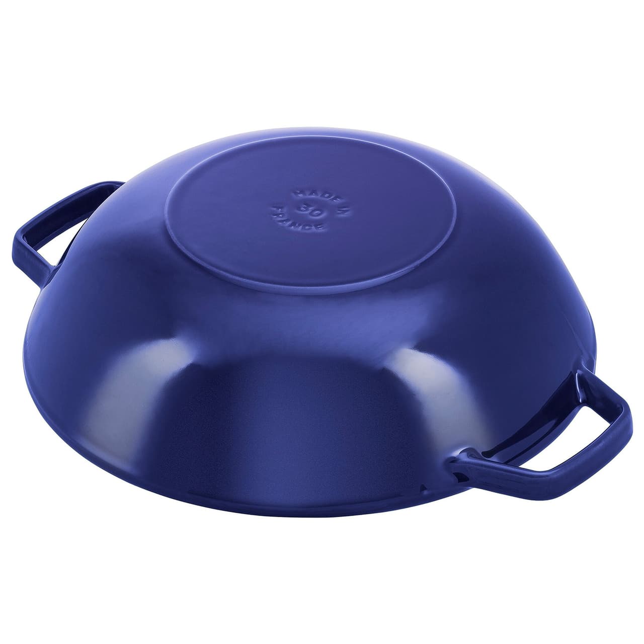 STAUB | SPECIALITY - Wok se skleněnou poklicí - Ø 300 mm - litina - tmavě modrý