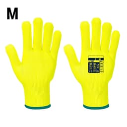 (10 pairs) Cut Protection Gloves Pro Cut - Yellow - Size: M	