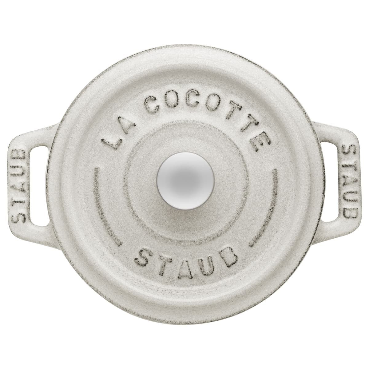 STAUB | LA COCOTTE - mini kokotka - Ø 100 mm - litina - bílý lanýž