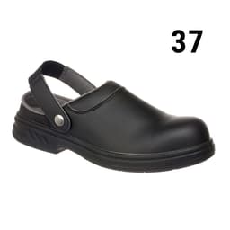 Steelite SB Safety Clog - Black - Size: 37	