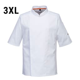 Short Sleeve MeshAir Pro Chef Jacket - White - Size: 3XL