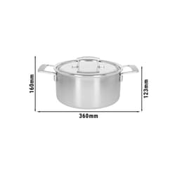 DEMEYERE | INDUSTRY 5 - Pečicí hrnec s pokličkou - Ø 240mm - nerezová ocel