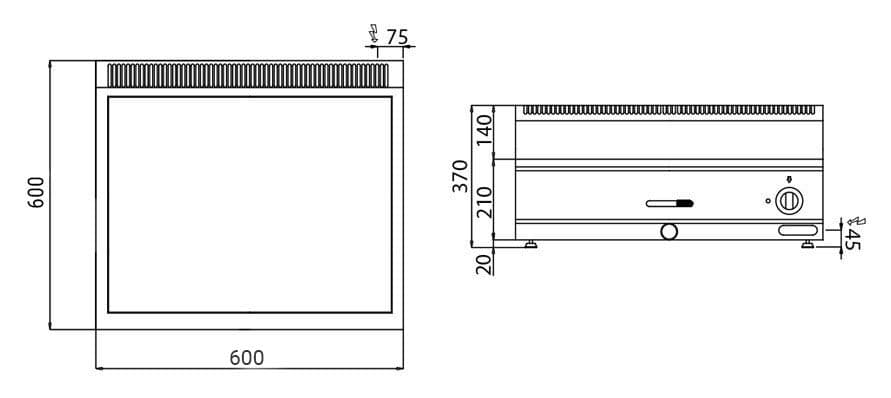 Bain Marie - 1x GN 1/1 a 3x GN 1/9