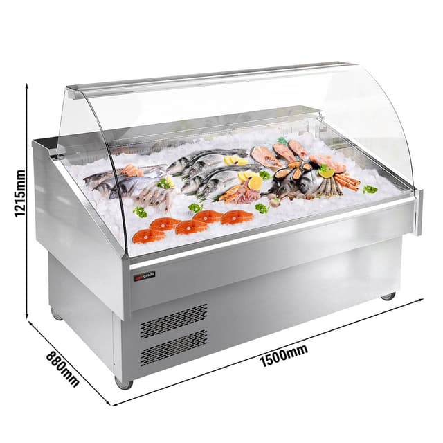 Fischtheke - 1500mm - mit LED-Beleuchtung