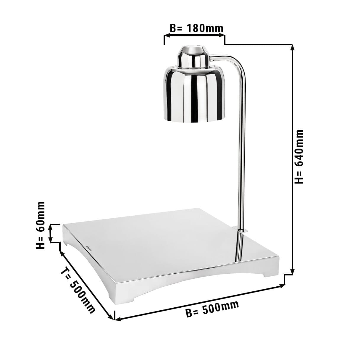 Buffet Warming Lamp - Square	