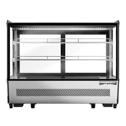 Tabletop refrigerated display case - 160 litres - 880mm -  angular - with 2 shelves