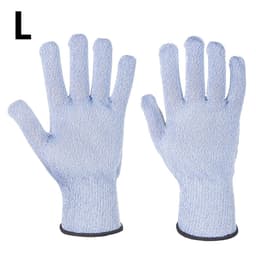 (10 Pair) Sabre-Lite Cut Protection Gloves - Blue - Size: L