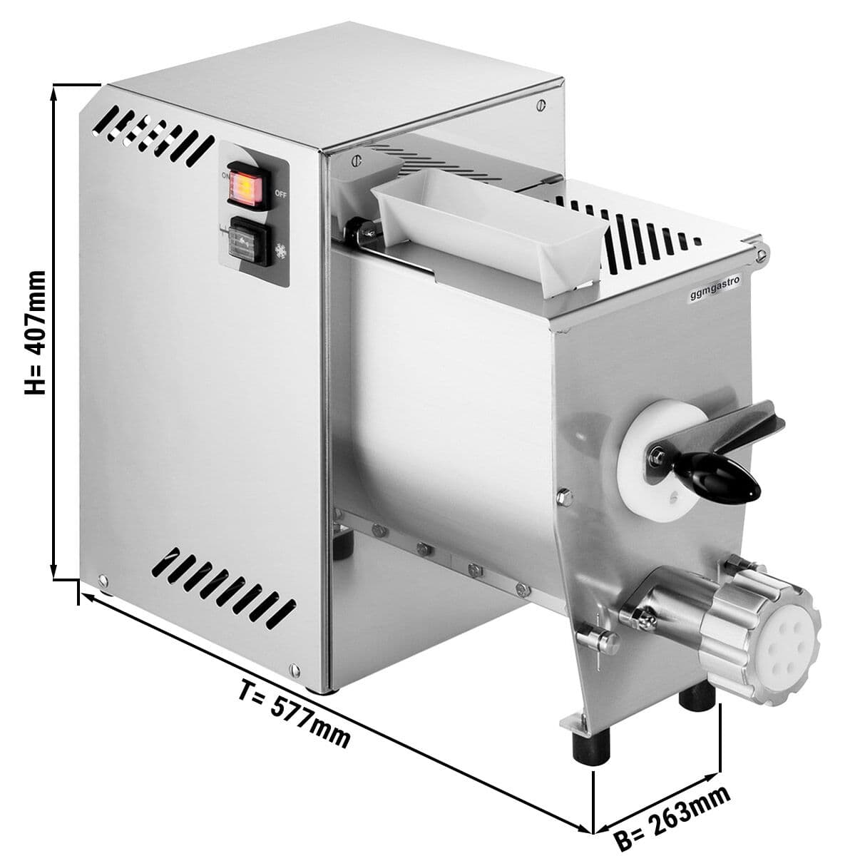 Elektrický stroj na nudle - 4,2 kg/h - 370W