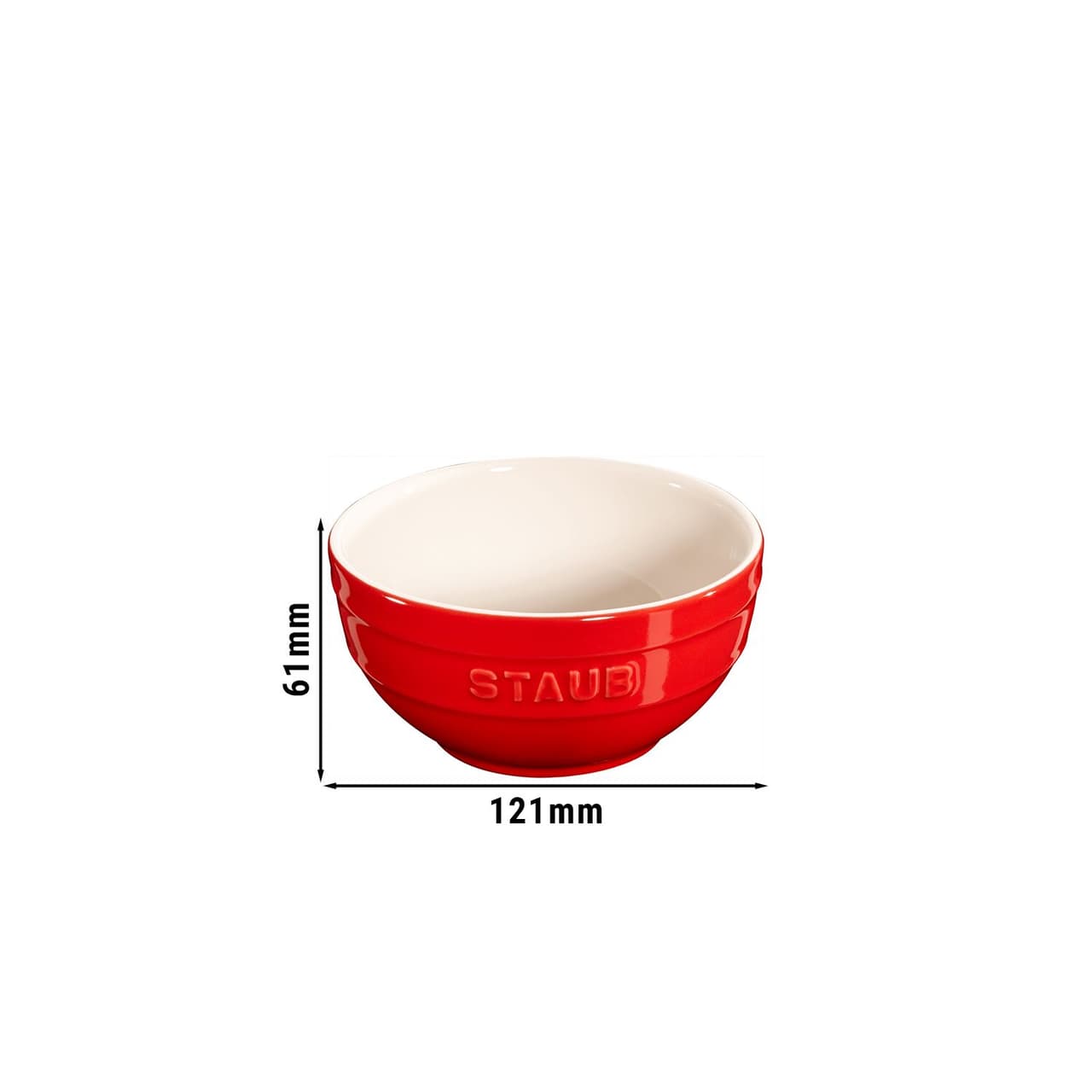 STAUB | CERAMIQUE - Schüssel - Ø 120mm - Keramik - Kirsch-Rot