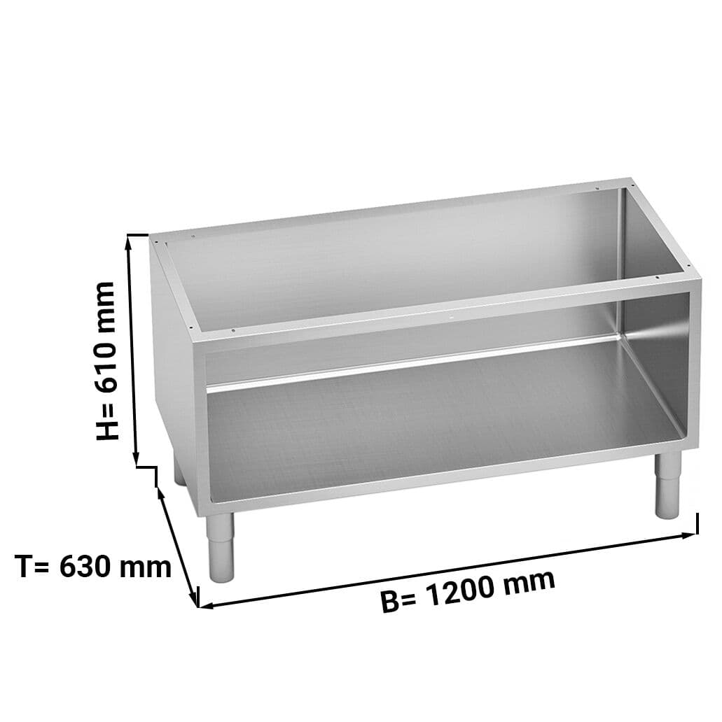 Otevřená spodní konstrukce - 1,2 m - se zaoblenými hranami