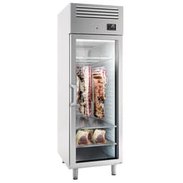 Dry Aging Meat Maturing Cabinet 0.68 m - with 1 glass door - stainless steel	