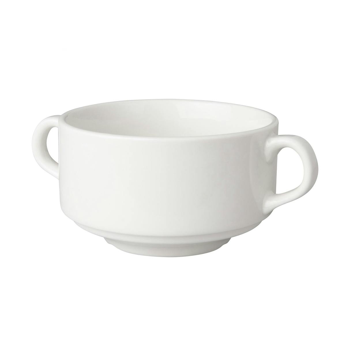 (6 Kusů) BUDGETLINE - Šálek na polévku Mammoet - 300ml - bílý