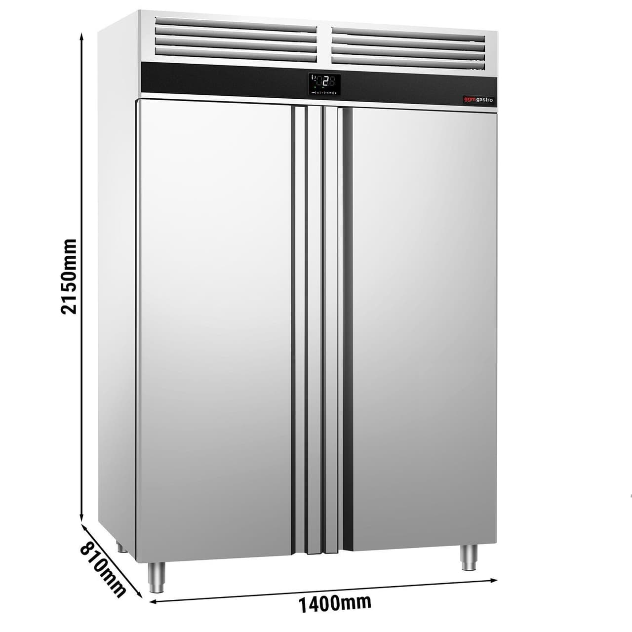 Lednice PREMIUM - GN 2/1 - 1400L - se 2 dveřmi