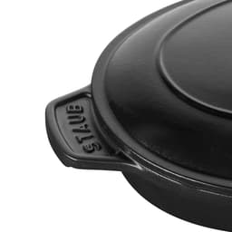 STAUB | SPECIALITY - Oválná mísa do trouby s krytem - 230 mm - litina - černá