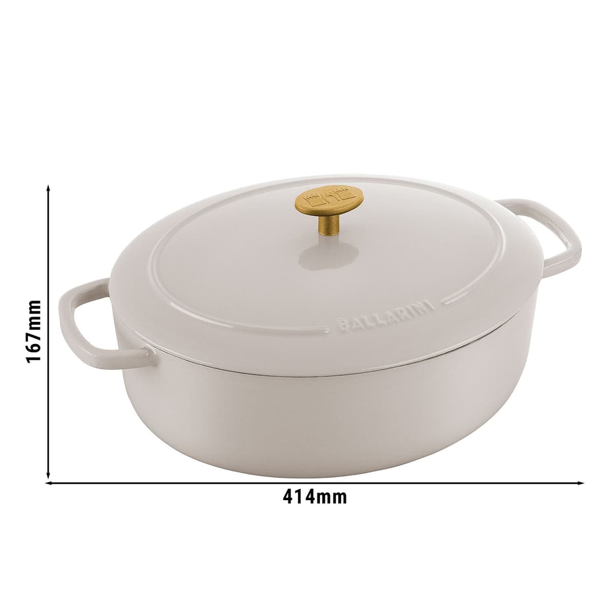 STAUB | LA COCOTTE - kokotka - oválná - 330 mm - litina - slonovinově bílá