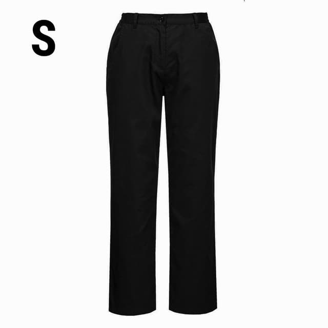 Ladies Cooking Trousers Basic - Black - Size: S	